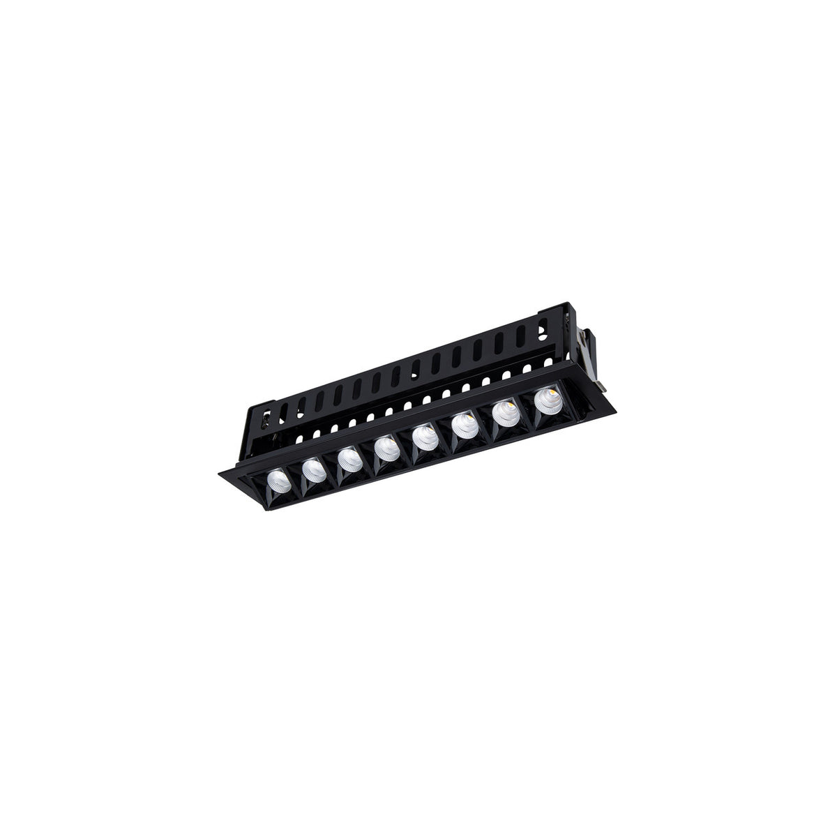Multi Stealth Adjustable Trim 8 Cell Spot Beam 3500K 90CRI in Black/Black