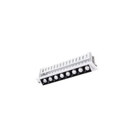Multi Stealth Adjustable Trim 8 Cell Narrow Flood Beam 4000K 90CRI in Black/White