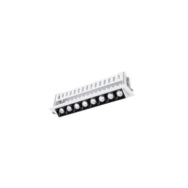 Multi Stealth Adjustable Trim 8 Cell Narrow Flood Beam 3500K 90CRI in Black/White