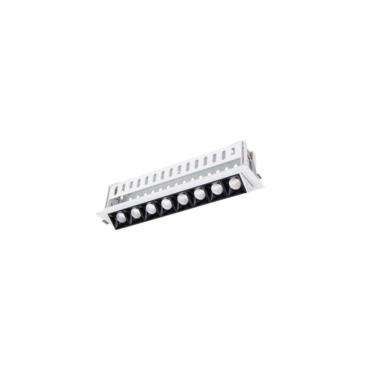 Multi Stealth Adjustable Trim 8 Cell Flood Beam 4000K 90CRI in Black/White