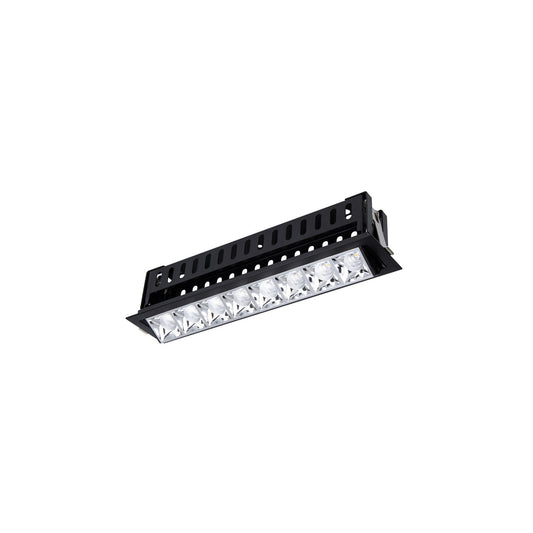 Multi Stealth Adjustable Trim 8 Cell Flood Beam 3000K 90CRI in Chrome/Black