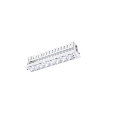 Multi Stealth Adjustable Trim 8 Cell Narrow Flood Beam 3500K 90CRI in Haze/White