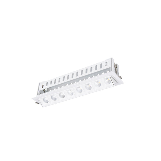 Multi Stealth Adjustable Trim 8 Cell Flood Beam 3000K 90CRI in White/White