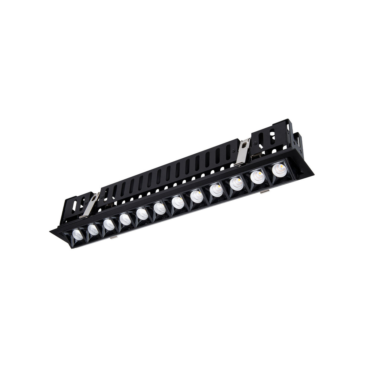 Multi Stealth Adjustable Trim 12 Cell Spot Beam 4000K 90CRI in Black/Black