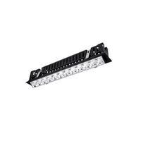 Multi Stealth Adjustable Trim 12 Cell Flood Beam 3000K 90CRI in Chrome/Black