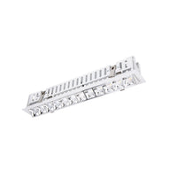 Multi Stealth Adjustable Trim 12 Cell Flood Beam 4000K 90CRI in Chrome/White