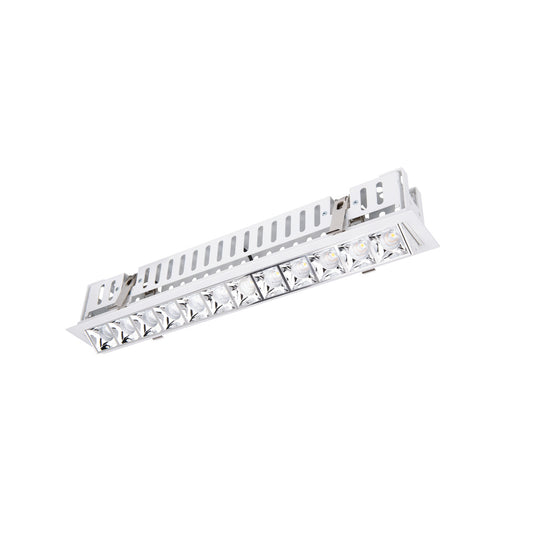 Multi Stealth Adjustable Trim 12 Cell Spot Beam 2700K 90CRI in Chrome/White