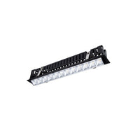 Multi Stealth Adjustable Trim 12 Cell Flood Beam 2700K 90CRI in Haze/Black