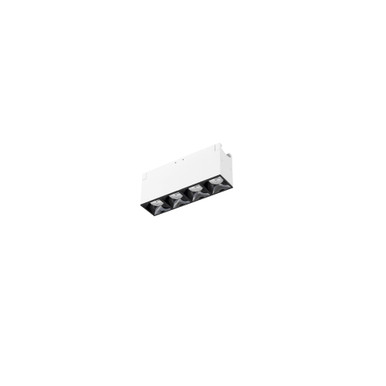 Multi Stealth Downlight Trimless 4 Cell Flood Beam 3500K 90CRI in Black