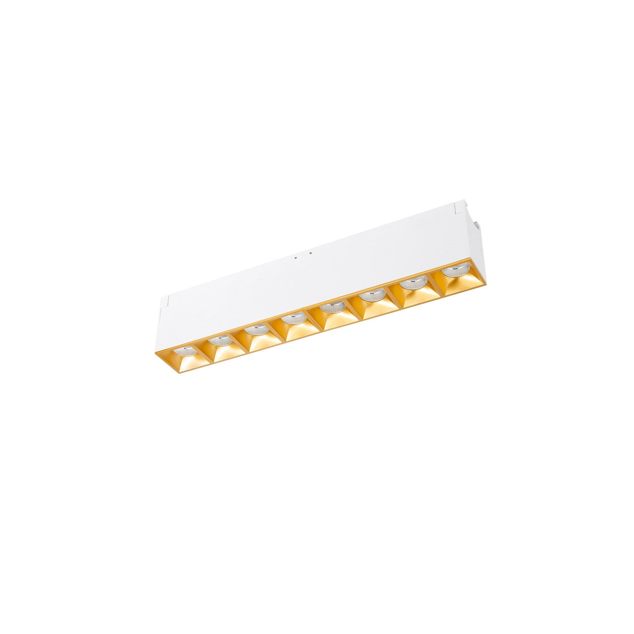 Multi Stealth Downlight Trimless 8 Cell Narrow Flood Beam 3000K 90CRI in Gold