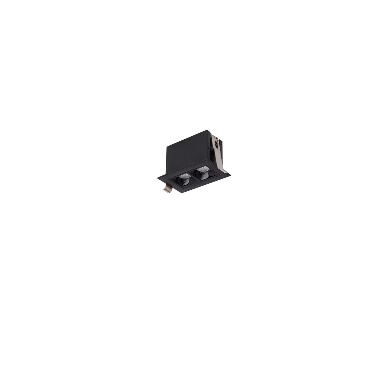 Multi Stealth Downlight Trim 2 Cell Flood Beam 3500K 90CRI in Black/Black