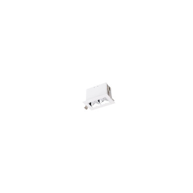 Multi Stealth Downlight Trim 2 Cell Narrow Flood Beam 2700K 90CRI in Chrome/White