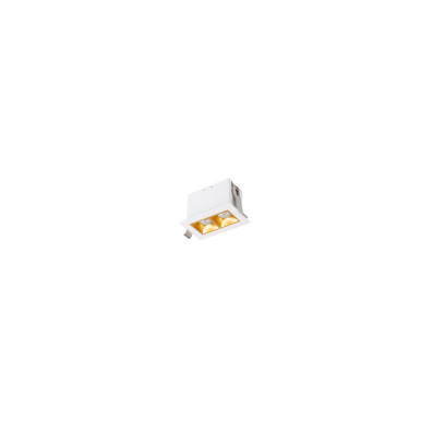 Multi Stealth Downlight Trim 2 Cell Narrow Flood Beam 3500K 90CRI in Gold/White