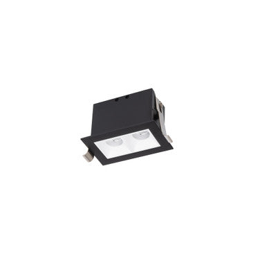 Multi Stealth Downlight Trim 2 Cell Flood Beam 3500K 90CRI in White/Black