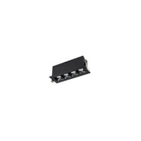 Multi Stealth Downlight Trim 4 Cell Flood Beam 2700K 90CRI in Black/Black