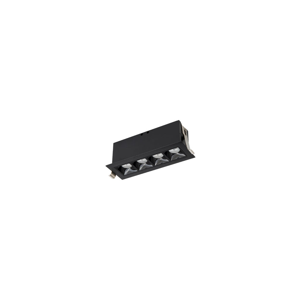 Multi Stealth Downlight Trim 4 Cell Spot Beam 2700K 90CRI in Black/Black
