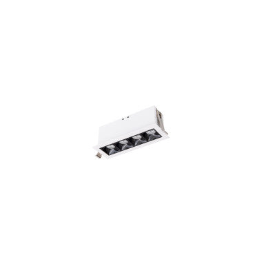 Multi Stealth Downlight Trim 4 Cell Spot Beam 3000K 90CRI in Black/White