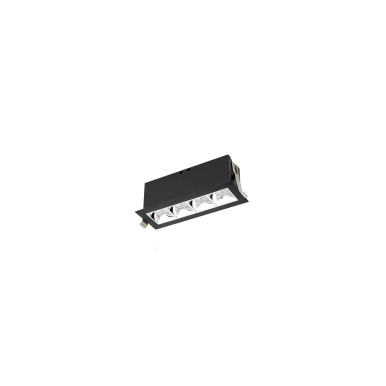 Multi Stealth Downlight Trim 4 Cell Spot Beam 3000K 90CRI in Chrome/Black