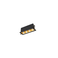 Multi Stealth Downlight Trim 4 Cell Flood Beam 4000K 90CRI in Gold/Black