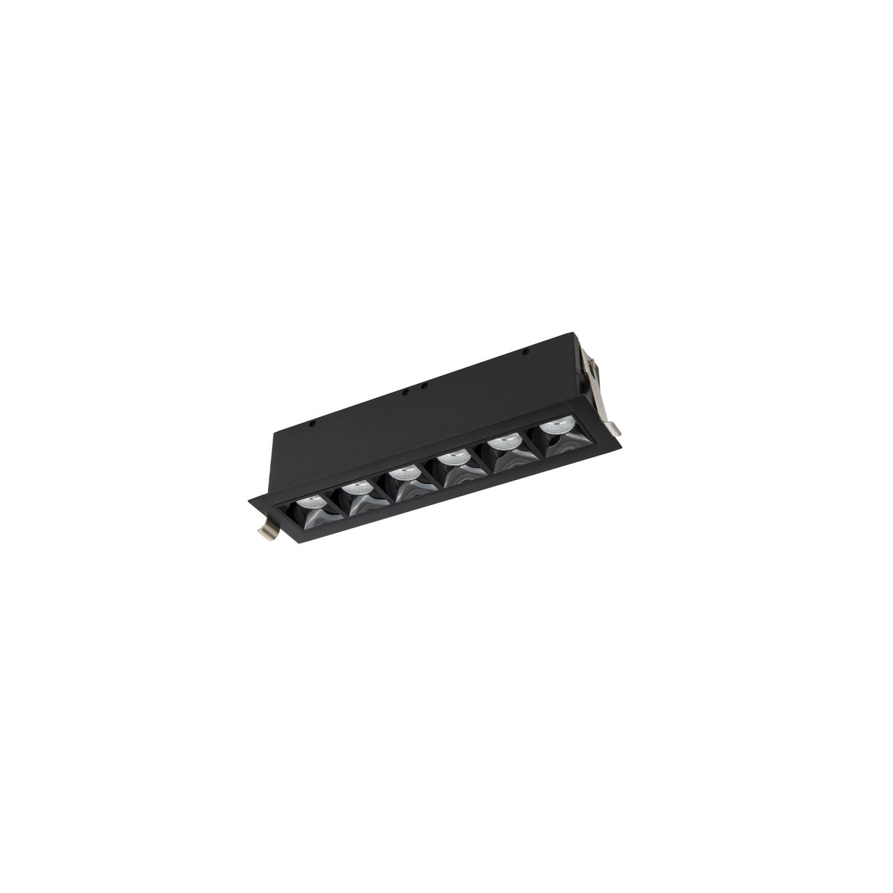 Multi Stealth Downlight Trim 6 Cell Spot Beam 3000K 90CRI in Black/Black