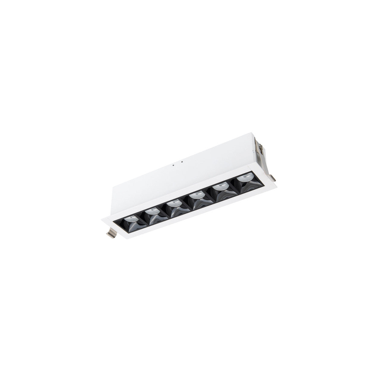 Multi Stealth Downlight Trim 6 Cell Spot Beam 3500K 90CRI in Black/White