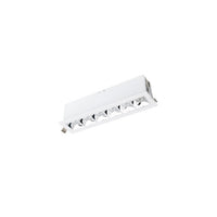 Multi Stealth Downlight Trim 6 Cell Narrow Flood Beam 3500K 90CRI in Chrome/White