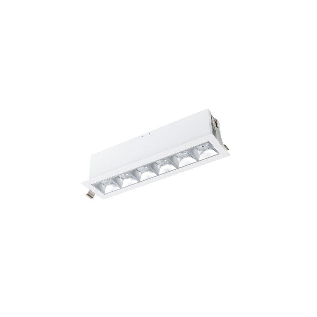 Multi Stealth Downlight Trim 6 Cell Spot Beam 3000K 90CRI in Haze/White