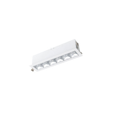 Multi Stealth Downlight Trim 6 Cell Narrow Flood Beam 3000K 90CRI in Haze/White