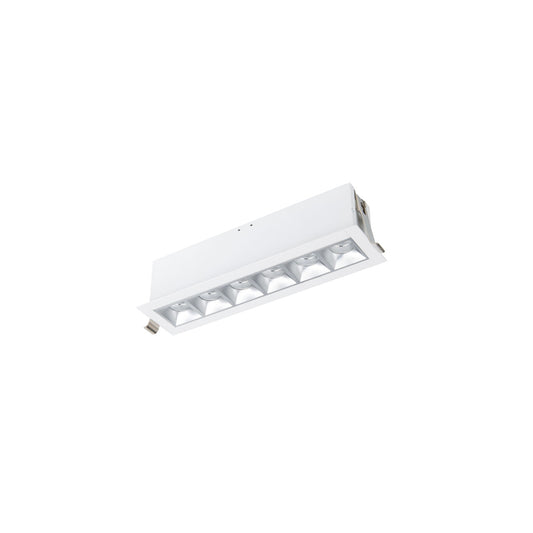 Multi Stealth Downlight Trim 6 Cell Narrow Flood Beam 2700K 90CRI in Haze/White