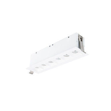 Multi Stealth Downlight Trim 6 Cell Narrow Flood Beam 3000K 90CRI in White/White