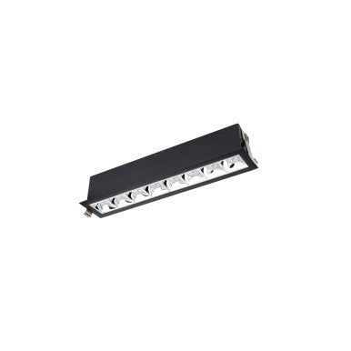 Multi Stealth Downlight Trim 8 Cell Flood Beam 3000K 90CRI in Chrome/Black