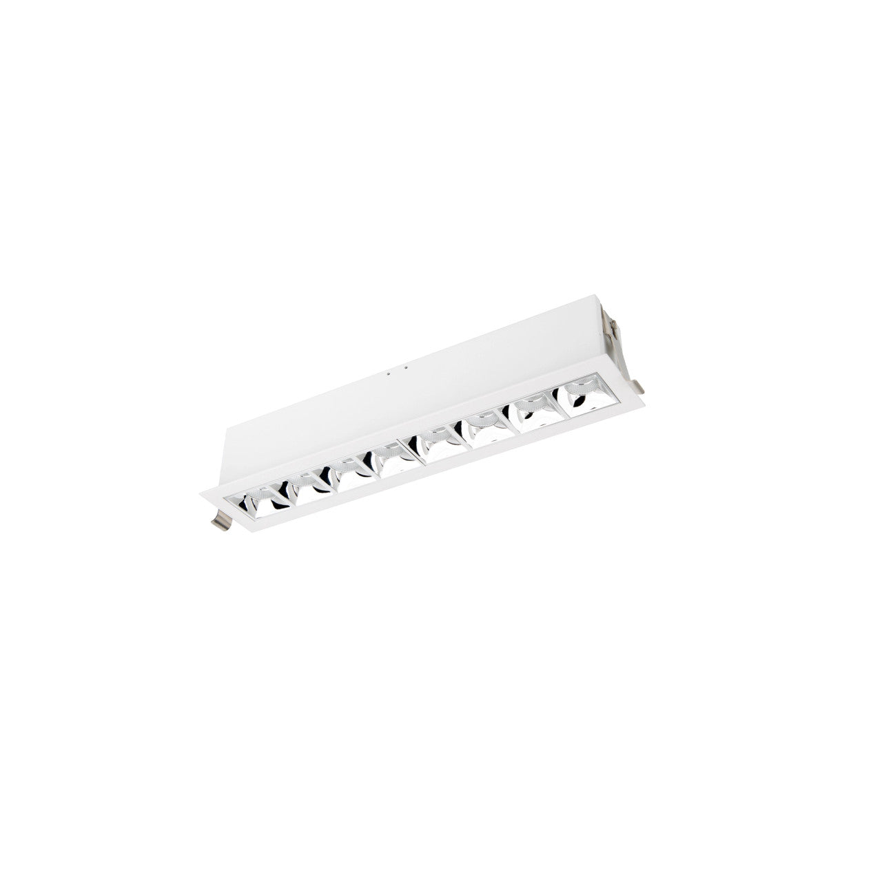 Multi Stealth Downlight Trim 8 Cell Spot Beam 4000K 90CRI in Chrome/White