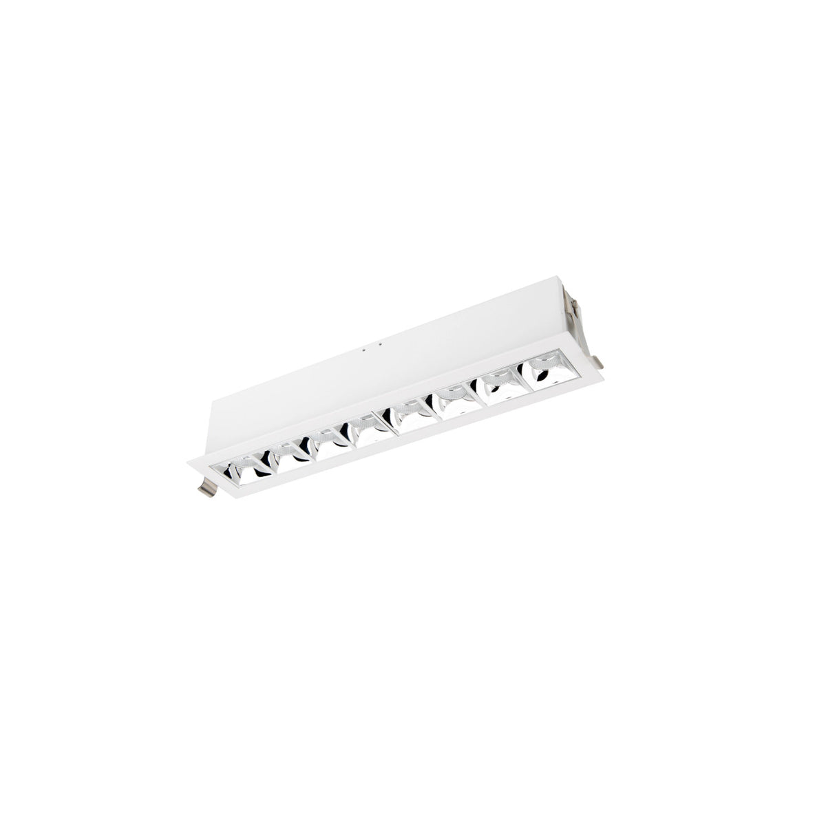 Multi Stealth Downlight Trim 8 Cell Flood Beam 4000K 90CRI in Chrome/White