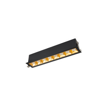 Multi Stealth Downlight Trim 8 Cell Spot Beam 4000K 90CRI in Gold/Black