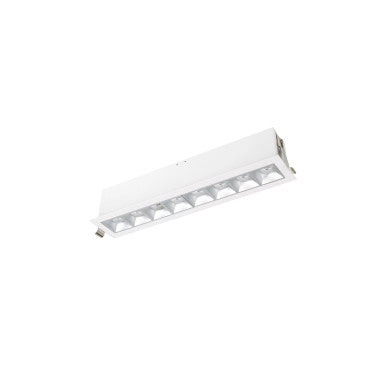 Multi Stealth Downlight Trim 8 Cell Narrow Flood Beam 2700K 90CRI in Haze/White