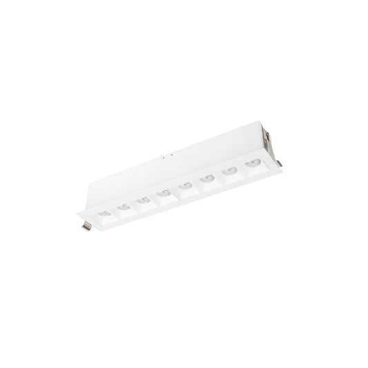 Multi Stealth Downlight Trim 8 Cell Flood Beam 4000K 90CRI in White/White