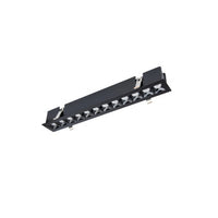 Multi Stealth Downlight Trim 12 Cell Narrow Flood Beam 4000K 90CRI in Black/Black