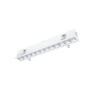 Multi Stealth Downlight Trim 12 Cell Spot Beam 3000K 90CRI in Haze/White