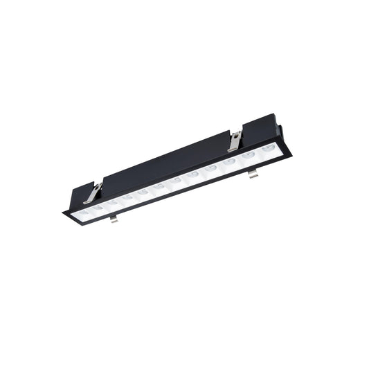 Multi Stealth Downlight Trim 12 Cell Flood Beam 3500K 90CRI in White/Black