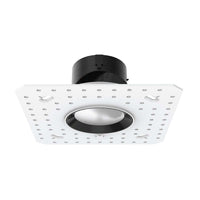 Aether 2in Adjustable Round Trimless Flood CRI85 3000K Lensed Lensed Black