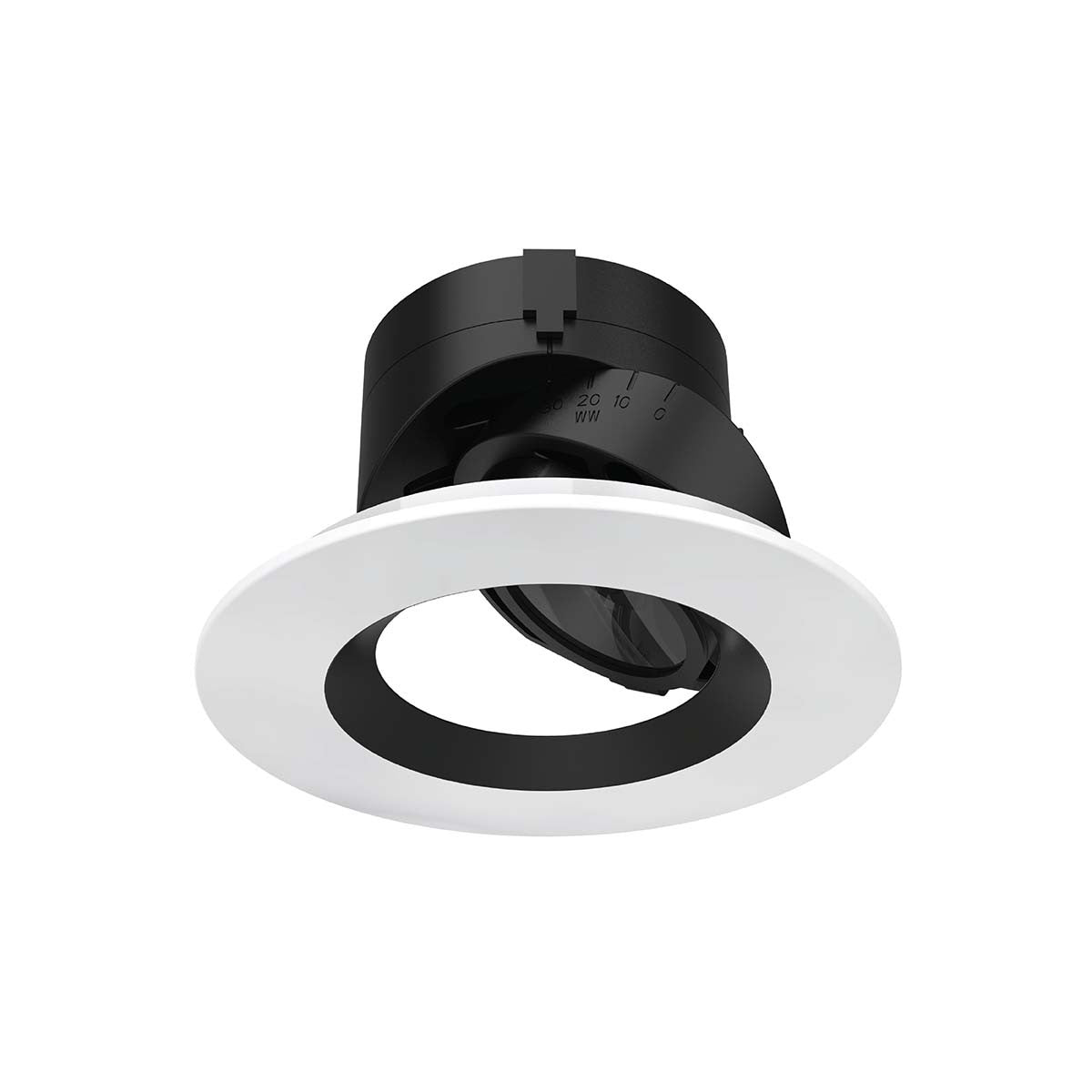 Aether 2in Adjustable Round Trim Flood CRI90 2700K Black/White