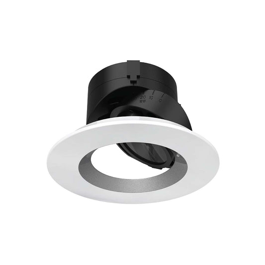 Aether 2in Adjustable Round Trim Flood CRI85 3000K Haze/White