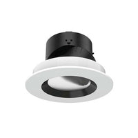 Aether 2in Adjustable Round Trim Narrow CRI85 3500K Lensed Lensed Black/White