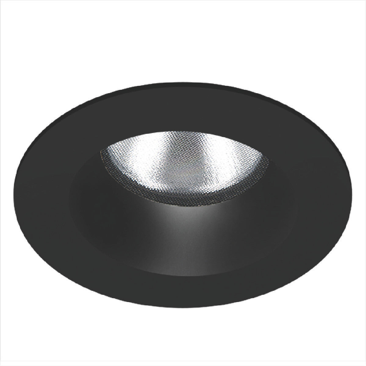 Aether 2in DownlightRound Trim Spot CRI85 3500K Black