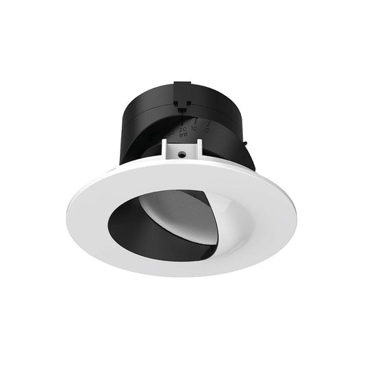 Aether 2in Wall WashRound Trim Asym CRI85 2700K Black/White