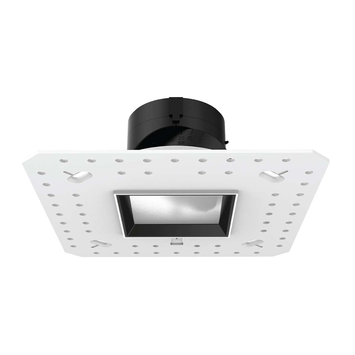 Aether 2in Adjustable Square Trimless Narrow CRI90 3000K Lensed Lensed Black
