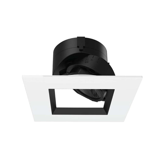 Aether 2in Adjustable Square Trim Spot CRI90 2700K Black/White - R2ASAT-S927-BKWT