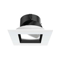 Aether 2in Adjustable Square Trim Spot CRI85 2700K Lensed Black/White - R2ASAT-S827-LBKWT