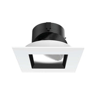 Aether 2in Adjustable Square Trim Flood CRI85 4000K Lensed Lensed Black/White