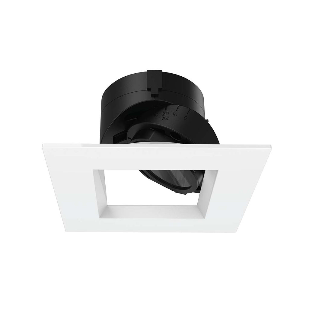 Aether 2in Adjustable Square Trim Spot CRI85 4000K White - R2ASAT-S840-WT